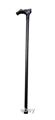 Nymph Hand Carved Wooden Walking Stick Cane Naked Woman Handle