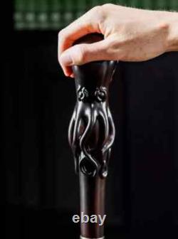 Octopus Walking Cane Stick, Lightweight walking stick cane, Hand Carved Walking