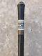 Old Sword Cane/walking Stick with Carved Bone Inlay Design, Blade Marked India