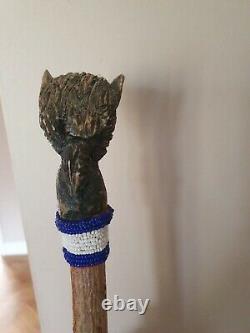 One of a kind hand carved walking sticks