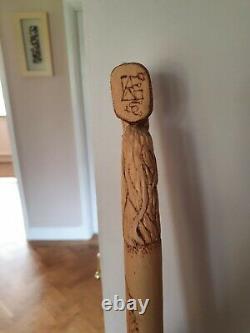 One of a kind hand carved walking sticks