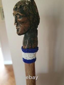 One of a kind hand carved walking sticks