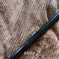 Oriental Carved Bovine Dragon serpant Topper Walking Stick Hardwood Compass 90cm