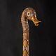 Original Duck Style Walking Stick, Genuine Wooden Cane, Handmade & Carved