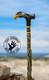 PERSONALIZED Hand Carved Eagle Head Wooden Walking Stick Cane, Stick, Rod, Staff