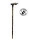 PERSONALIZED Hand Carved GOAT FOOT Wooden Walking Stick Cane, Stick, Rod