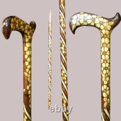 Personalize Handmade Carving Wooden walking stick, Walking Stick Wooden Cane