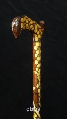 Personalize Handmade Carving Wooden walking stick, Walking Stick Wooden Cane