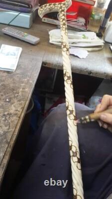 Personalize Handmade Carving Wooden walking stick, Walking Stick Wooden Cane