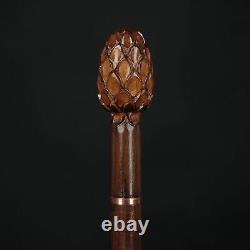 Photo 3 of 3 Hand Carved Wooden Walking Stick Model Head Handle Cane