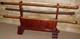 Qing Dynasty Oriental Walking Stick Stand 3 Hand Carved Bamboo Walking Sticks