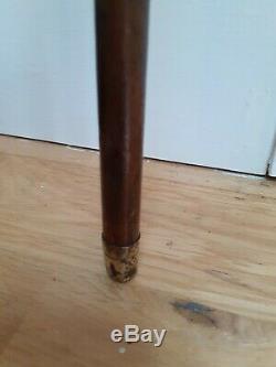 Quality Carved Antique Swagger Walking Stick Cane Cricket Ball In Hand 36 Inch