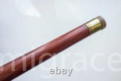 Ram Head Handmade Wooden Canes Cane Stick Hand Support Handle Walking Carved