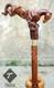 Rare Antique Cane Walking Stick Flying Horse Head Designer Walking Cane, Carved