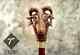 Rare Antique Cane Walking Stick Goat Head Design Handle Walking Cane, Carved Can