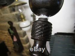 Rare Antique Carved Coromandel Walking Stick