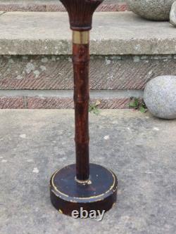 Rare Antique English Bulldog Intricately Hand Carved Walking Stick Pommel 4.5