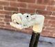 Rare Stunning Antique Chinese Oriental Dragon Head Carved Cane Walking Stick