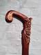 Roses Style Hand Carved Walking Stick Wooden Unique Walking Cane For Women