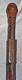SCARCE c1800s Scratch CARVED Antique Blackthorn Stick Cane WELSH Victorian