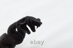 Sheffield Hand Carved Snakes Walking Stick Cane Top Handle Antler Horn