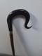 Shepherds Crook Walking Stick, Hand Carved Buffalo Horn nose up 52 Tall