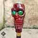 Skull handle wooden walking stick hand carved walking cane skull Christmas gift