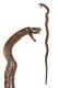 Snake Hand Carved Walking Cane Wooden Cobra Walking Stick For Men Handmade