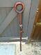 South African walking / Hiking stick with carved bird and fish nice item