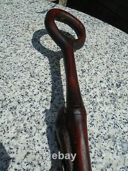 South African walking / Hiking stick with carved bird and fish nice item