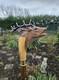 Stag Deer Antler Walking Stick Hand-Carved Handle Cane 36-37 Ash Wood