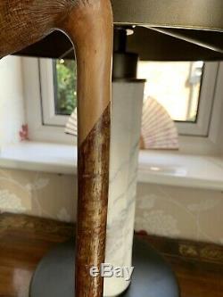 Stunning Hand Carved Goose Head Hazel Shafted 132cm Walking Stick by Ian Taylor