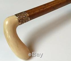 Superb Antique Carved Walking Cane/Stick