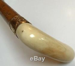 Superb Antique Carved Walking Cane/Stick