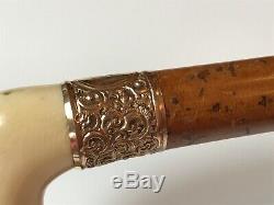 Superb Antique Carved Walking Cane/Stick