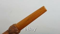 Swagger Stick 1800 Maritime Navy Cane Walking Wood Fist Rope Knot Carved English