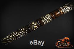 THE TIGER Hand Carved Wooden Walking Stick Piece Of Art