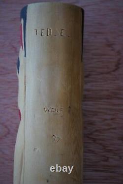 Ted Eberle Original Hand Carved Signed Wolf Walking Stick Cane First Nations'97