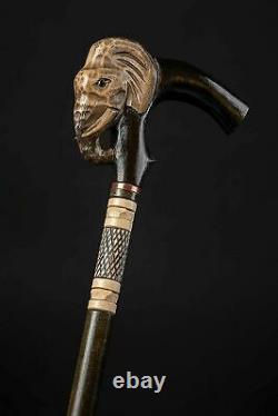 Thai Elephant Walking Stick Carved Wooden Cane for Gift Long Cane