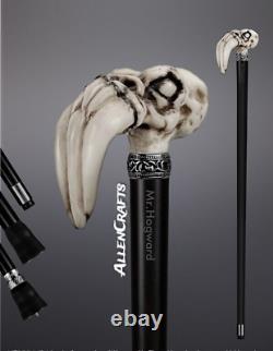 The Unique head is Wooded Walking stick Handle Walking Cane for Carving