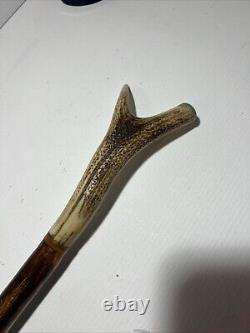 Thumb Grip/ Wading Stick Hand Carved Walking Stick