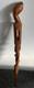 Tribal Hand Carved Walking Stick Female & male Figure Carved in the Shaft 95 cm