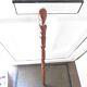 Twist African Walking stick With Hand-Carved African Man Head