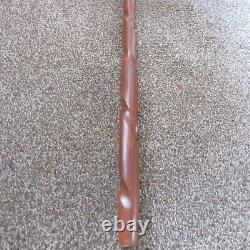 Twist African Walking stick With Hand-Carved African Man Head