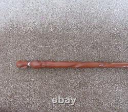 Twist African Walking stick With Hand-Carved African Man Head