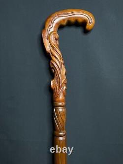 Unique Cross Walking Stick Wooden Hand carved Crafted Beautiful Christmas gifts