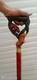 Unique Hand Carved Goat And Bear Handle Wooden Walking Stick Cane Designer Gift