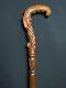 Unique Walking Stick Wooden Hand carved Crafted Cane Beautiful Christmas gifts