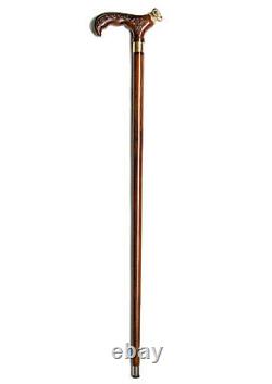 VIP Aries Walking Stick Walking cane Wood Cane Hand Carved Hiking Stick Wooden