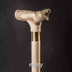 VIP Snake Walking Stick Walking cane Wood Cane Hand Carved Hiking Stick Wooden